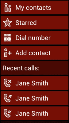 Screenshot of the application BL Maroon Theme - #2