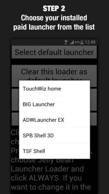 Screenshot of the application Jelly Bean Launcher Loader - #2