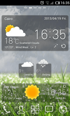 Screenshot of the application BlackTransparent GO Widget - #2