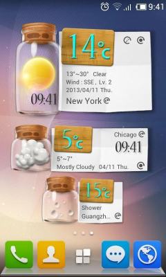 Screenshot of the application Bottle GO Weather Reward Theme - #2