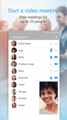 Screenshot of the application U - Webinars, Meetings & Messenger - #2