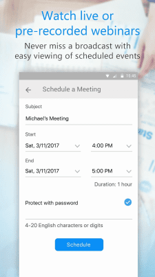 Screenshot of the application U - Webinars, Meetings & Messenger - #6