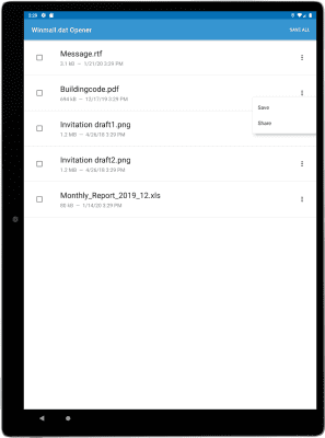 Screenshot of the application Winmail.dat Opener - #8