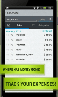 Screenshot of the application Shopping - #5