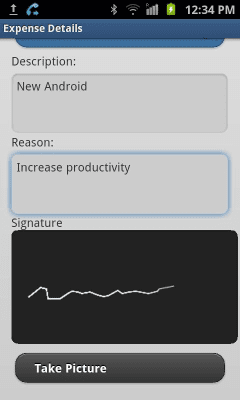 Screenshot of the application Sybase Mobile Workflow - #5
