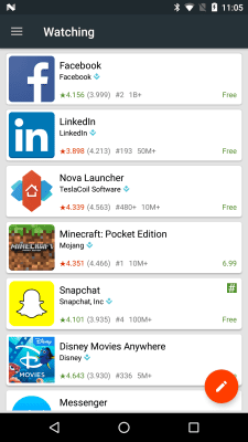 Screenshot of the application App Stats (beta) - #2