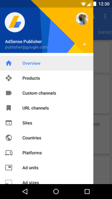 Screenshot of the application Google AdSense - #3