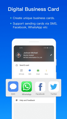 Screenshot of the application CamCard Free - Business Card Reader - #4