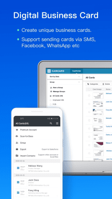 Screenshot of the application CamCard Free - Business Card Reader - #5