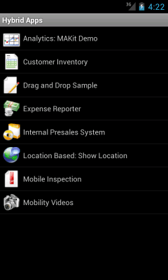 Screenshot of the application Sybase Hybrid Web Container - #2