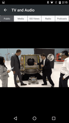 Screenshot of the application NASA App - #3