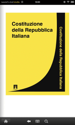 Screenshot of the application Italian law - #3