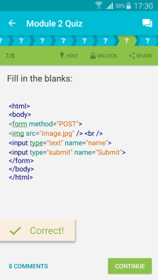 Screenshot of the application Learn HTML - #2