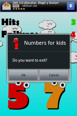 Screenshot of the application Z - Numbers for Kids - #6