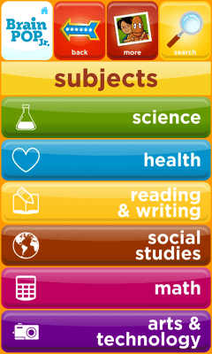 Screenshot of the application BrainPOP Jr. Movie of the Week - #2