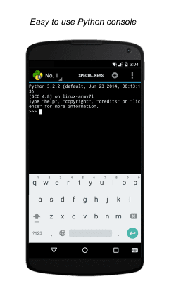Screenshot of the application QPython 3L - Python for Android - #3