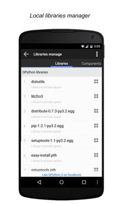 Screenshot of the application QPython 3L - Python for Android - #4