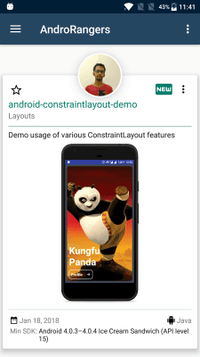 Screenshot of the application Learn Android (from sources) - #2