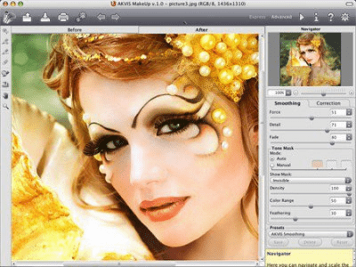 Screenshot of the application AKVIS MakeUp - #2