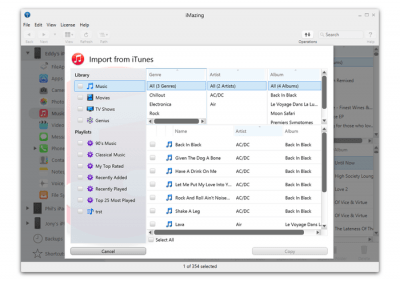 Screenshot of the application iMazing - #3