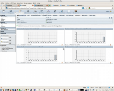 Screenshot of the application Dolibarr ERP & CRM - #4