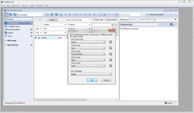 Screenshot of the application EndNote - #5
