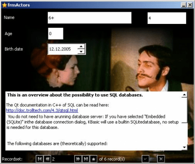 Screenshot of the application KBasic - #2
