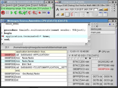 Screenshot of the application MSEide+MSEgui - #2