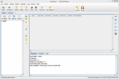 Screenshot of the application Automize - #2