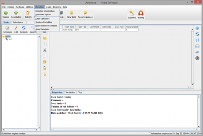 Screenshot of the application Automize - #3