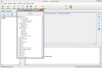 Screenshot of the application Automize - #4