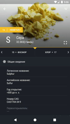 Screenshot of the application The Mendeleev Table - Chemistry - #2