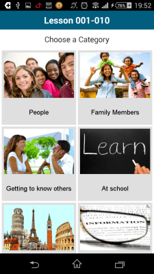 Screenshot of the application German 50 languages - #4