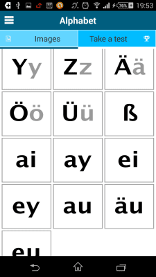 Screenshot of the application German 50 languages - #6