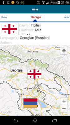 Screenshot of the application Georgian 50 languages - #8