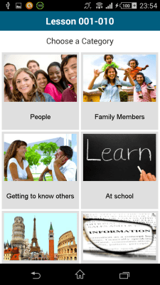 Screenshot of the application Swedish 50 languages - #2