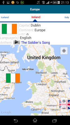 Screenshot of the application English 50 languages - #8