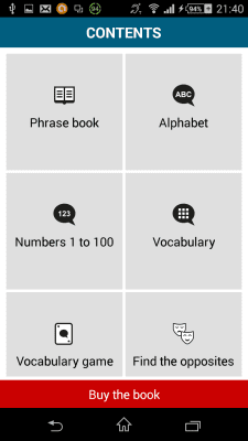 Screenshot of the application French 50 languages - #2