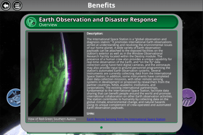 Screenshot of the application Space Station Research Xplorer - #8