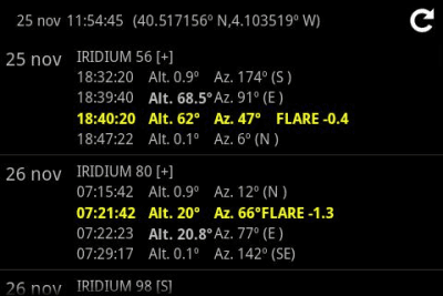 Screenshot of the application Iridium - #2