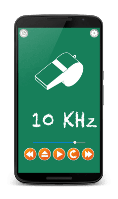 Screenshot of the application Dog whistle (ultrasonic) - #2