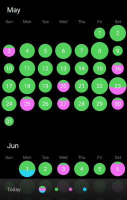 Screenshot of the application Moves - #5