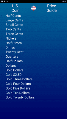 Screenshot of the application US Coin Price Guide - #2