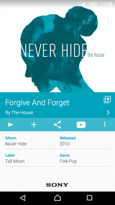 Screenshot of the application TrackID: Music recognition - #6