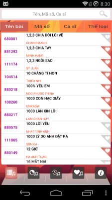 Screenshot of the application SAP Karaoke - #2