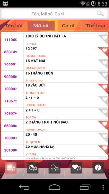 Screenshot of the application SAP Karaoke - #8