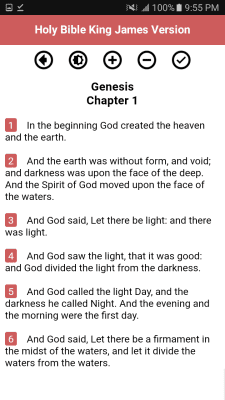 Screenshot of the application Holy Bible King James Version (Free) - #4