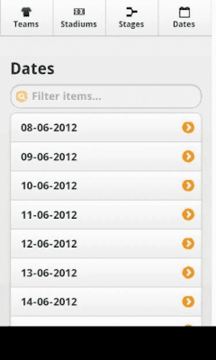 Screenshot of the application UEFA EURO 2012 Calendar of Games - #7