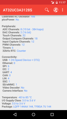 Screenshot of the application ATmicro Database - #4