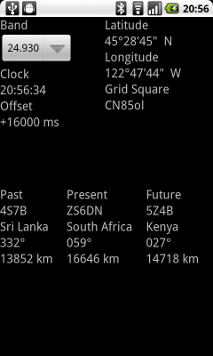 Screenshot of the application HFBeacon - #2